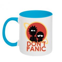 Чашка двокольорова Don't Panic
