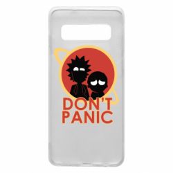 Чехол для Samsung S10 Don't Panic - PrintSalon