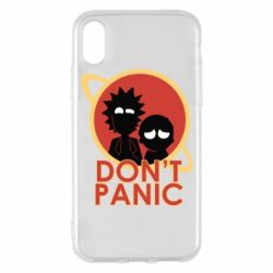Чехол для iPhone X/Xs Don't Panic - PrintSalon