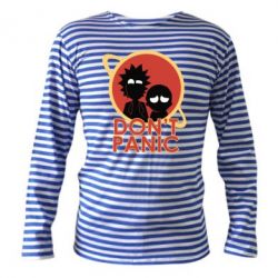Тельняшка с длинным рукавом Don't Panic - PrintSalon