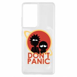 Чехол для Samsung S21 Ultra Don't Panic - PrintSalon