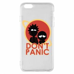 Чехол для iPhone 6 Plus/6S Plus Don't Panic - PrintSalon