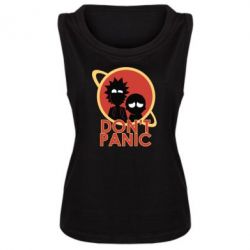 Женская майка Don't Panic - PrintSalon