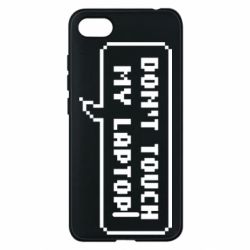 Чехол для Xiaomi Redmi 6A Don't touch my laptop - PrintSalon