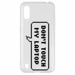 Чехол для Samsung A01/M01 Don't touch my laptop - PrintSalon