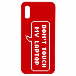 Чехол для Xiaomi Redmi 9a Don't touch my laptop - PrintSalon