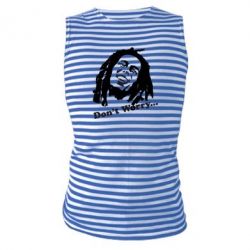 Майка-тельняшка Don't Worry (Bob Marley) - PrintSalon