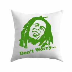 Подушка Don't Worry (Bob Marley) - PrintSalon