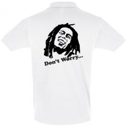 Мужское поло Don't Worry (Bob Marley) - PrintSalon