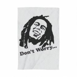 Полотенце с принтом Don't Worry (Bob Marley) - PrintSalon
