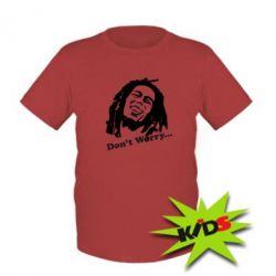 Детская футболка Don't Worry (Bob Marley) - PrintSalon