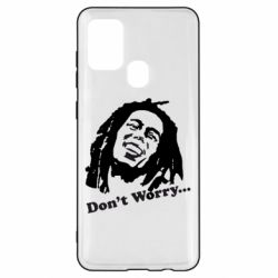 Чехол для Samsung A21s Don't Worry (Bob Marley) - PrintSalon