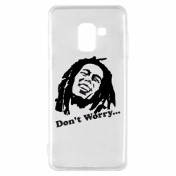 Чехол для Samsung A8 2018 Don't Worry (Bob Marley) - PrintSalon