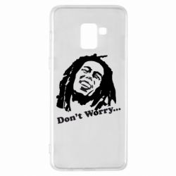 Чехол для Samsung A8+ 2018 Don't Worry (Bob Marley) - PrintSalon