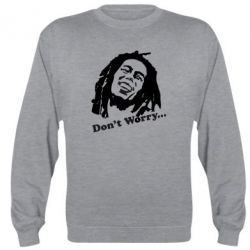 Cвитшот Don't Worry (Bob Marley)-PrintSalon Cвитшот Don't Worry (Bob Marley)
