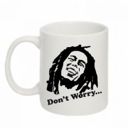 Чашка 320ml Don't Worry (Bob Marley)