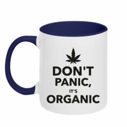 Чашка двокольорова Dont panic its organic - PrintSalon