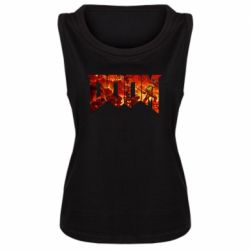 Женская майка Doom battle - PrintSalon