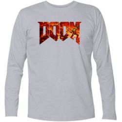 Футболка с длинным рукавом Doom battle - PrintSalon