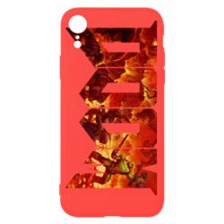 Чехол для iPhone XR Doom battle