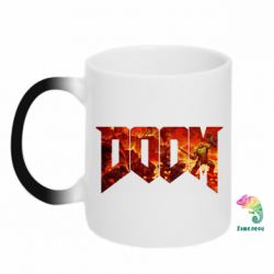 Чашка-хамелеон Doom battle - PrintSalon