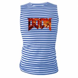 Майка-тельняшка Doom battle - PrintSalon