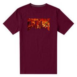 Мужская футболка премиум Doom battle - PrintSalon