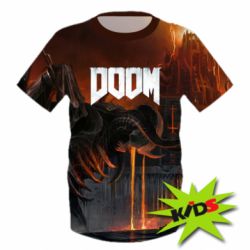 Детская 3D футболка Doom Eternal Art - PrintSalon