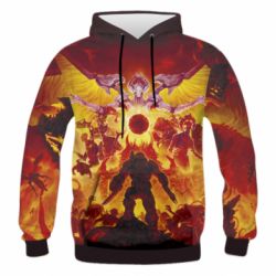 Чоловіче 3D худі Doom Eternal - PrintSalon