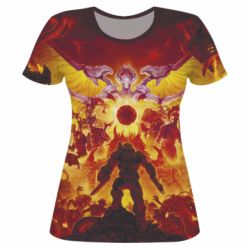 Жіноча 3D футболка Doom Eternal - PrintSalon