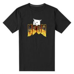 Мужская футболка премиум Doom меов cat - PrintSalon