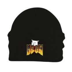 Шапка флисовая Doom меов cat - PrintSalon