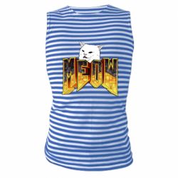 Майка-тельняшка Doom меов cat - PrintSalon