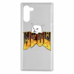 Чехол для Samsung Note 10 Doom меов cat