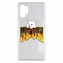 Чехол для Samsung Note 10 Plus Doom меов cat - PrintSalon