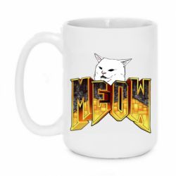 Чашка 420ml Doom меов cat - PrintSalon