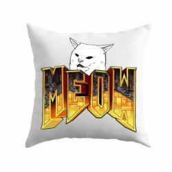 Подушка Doom меов cat - PrintSalon