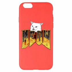 Чехол для iPhone 6 Plus/6S Plus Doom меов cat - PrintSalon
