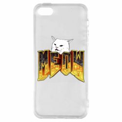 Чехол для iPhone5/5S/SE Doom меов cat - PrintSalon