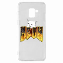 Чехол для Samsung A8+ 2018 Doom меов cat - PrintSalon