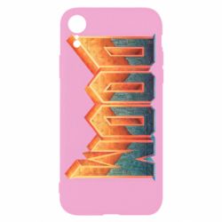 Чехол для iPhone XR Doom old logo