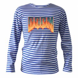 Тільник з довгим рукавом Doom old logo - PrintSalon