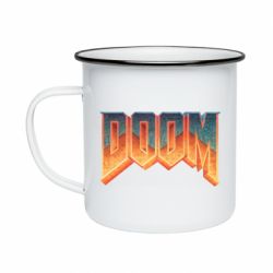 Кружка емальована Doom old logo - PrintSalon