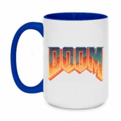 Чашка двокольорова велика Doom old logo - PrintSalon