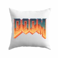 Подушка Doom old logo - PrintSalon