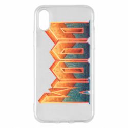 Чохол для iPhone X/Xs Doom old logo - PrintSalon