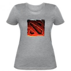 Женская футболка Dota 2 3d Logo - PrintSalon
