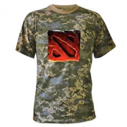 Камуфляжная футболка Dota 2 3d Logo - PrintSalon