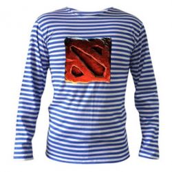 Тельняшка с длинным рукавом Dota 2 3d Logo - PrintSalon