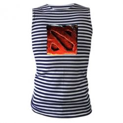 Майка-тельняшка Dota 2 3d Logo - PrintSalon